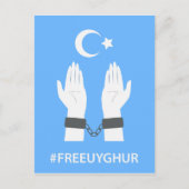 #FREEUYGHUR POSTKARTE (Vorderseite)