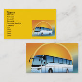 FreeVector-Bus Transportreise Visitenkarte (Vorne/Hinten)