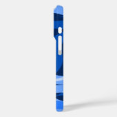 Freeway Abstrakt Retro Psychedelic Blue Case-Mate iPhone Hülle (Rückseite / Links)