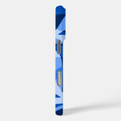 Freeway Abstrakt Retro Psychedelic Blue Case-Mate iPhone Hülle (Rückseite / Rechts)