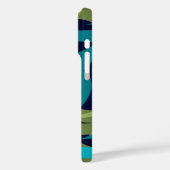 Freeway Abstrakt Retro Psychedelic Marine Aquamari Case-Mate iPhone Hülle (Rückseite / Links)