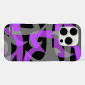Freeway Abstrakt Retro Psychedelic Violet Case-Mate iPhone Hülle (Rückseite (Horizontal))
