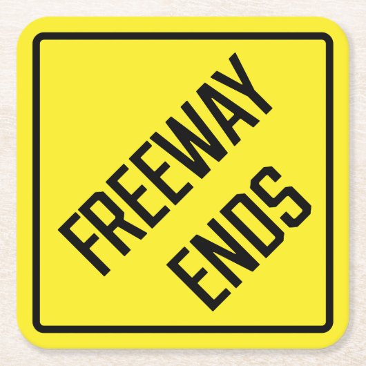 Freeway beendet Paper Untersetzer (Vorderseite)