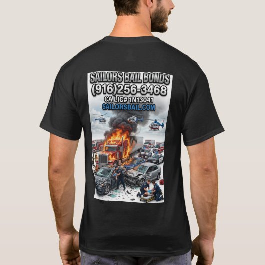 Freeway Pile Up T-Shirt Design (Rückseite)