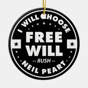 Freewill, motivierend Zitat Keramik Ornament