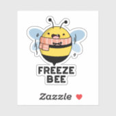 Freeze Bee Funny Insect Bug Pub Aufkleber (Blatt)