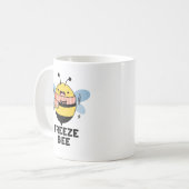 Freeze Bee Funny Insect Bug Pub Kaffeetasse (Vorderseite Links)