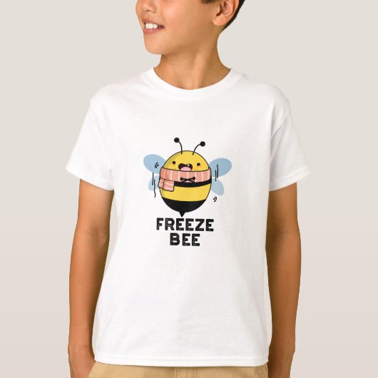 Freeze Bee Funny Insect Bug Pub T-Shirt (Vorderseite)