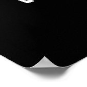 Freeze Bee Funny Insect Bug Pun Dark BG Poster (Ecke)