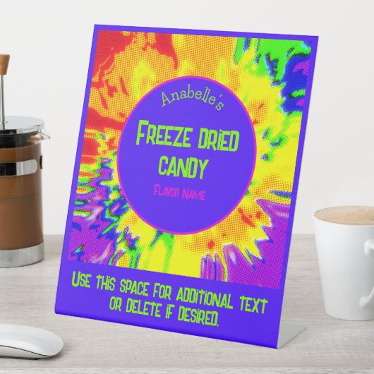 Freeze Driven Candy Rainbow Custom Business Sockelschild (In Situ)