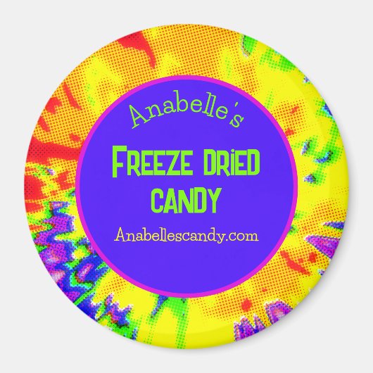 Freeze getrocknete Candy Colorful Personalisiert B Magnet (Vorne)
