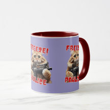 Freeze! Pawlice Funny Geschenk für Katzen Liebhabe