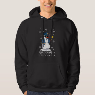 Freeze Polizist Snowman Weihnachten Hoodie