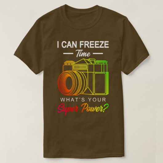 Freeze Time Fotografy Gift T-Shirt (Design vorne)