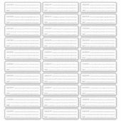 Freezer-Labels für benutzerdefinierte Datums- und  Aufkleber (Vorderseite)