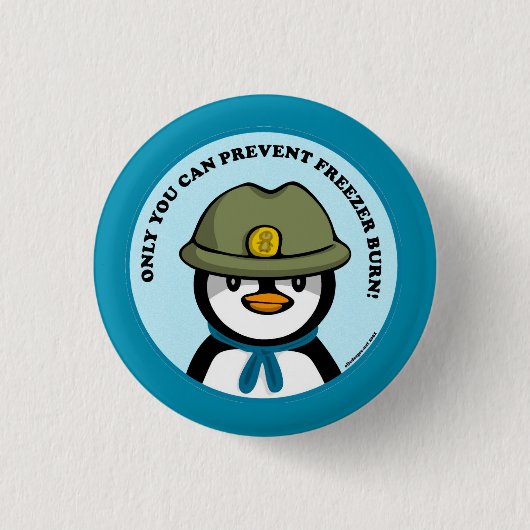 Freezie der Peng sagt Button (Vorderseite)