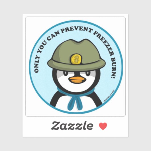 Freezie der Peng sagt Custom Cut Vinyl Sticker (Blatt)