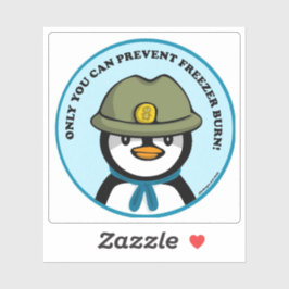 Freezie der Peng sagt Custom Cut Vinyl Sticker