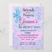 Freezing Snow Magic Invasion Einladung (Vorderseite)