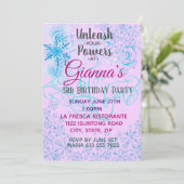 Freezing Snow Magic Invasion Einladung (Stehend Vorderseite)