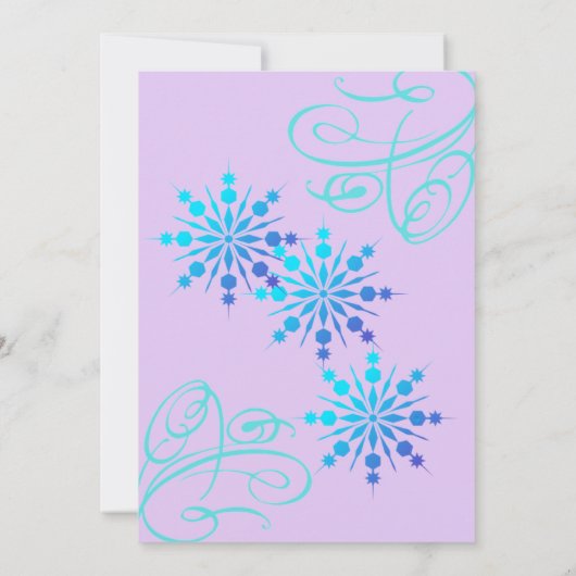 Freezing Snow Magic Invasion Einladung (Rückseite)