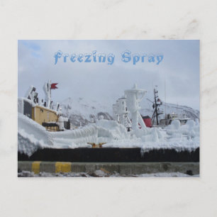 Freezing Spray on a Fuel Barge, Dutch Harbour, AK Postkarte