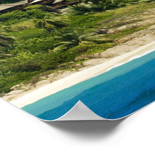 Fregate Island Resort PR) Poster (Ecke)