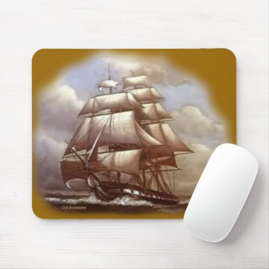 Fregatte"alter Ironsides" USS-Konstitution Mousepad (Mit Mouse)