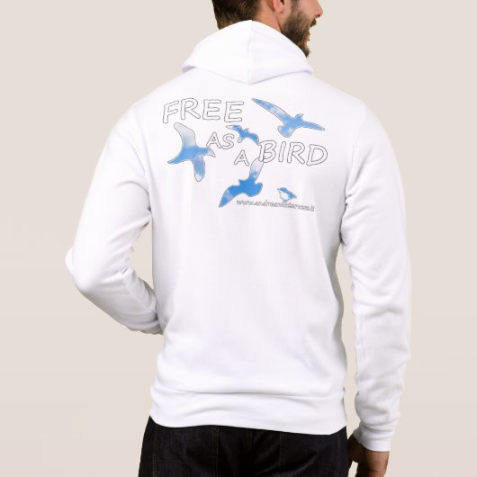 Frei als Vogel Hoodie (Rückseite)
