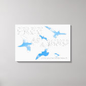 Frei als Vogel Leinwanddruck (Vorderseite)