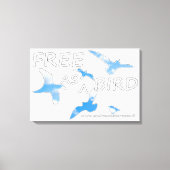Frei als Vogel Leinwanddruck (Vorderseite)