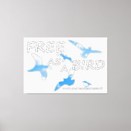 Frei als Vogel Leinwanddruck