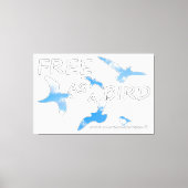 Frei als Vogel Leinwanddruck (Vorderseite)