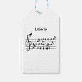 Frei als Vogel, Singvögel anpassbar Geschenkanhänger (Vorderseite)