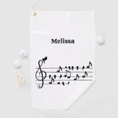 Frei als Vogel, Singvögel anpassbar Golfhandtuch (Insitu)