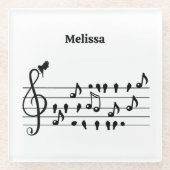 Frei als Vogel, Singvögel Schauspiel als musikalis Glasuntersetzer (Vorderseite)