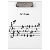 Frei als Vogel, Singvögel Schauspiel als musikalis Klemmbrett (Vorderseite)