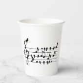 Frei als Vogel, Singvögel Schauspiel als musikalis Pappbecher (Vorderseite)