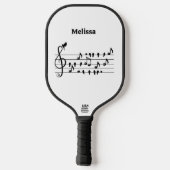 Frei als Vogel, Singvögel Schauspiel als musikalis Pickleball Schläger (Rückseite)