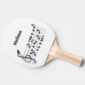 Frei als Vogel, Singvögel Schauspiel als musikalis Tischtennis Schläger (Seitenansicht)