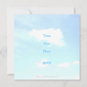 Frei als Wolken/Ruhestand Party Invites Einladung (Rückseite)