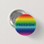 Frei-blaue Typografie Regenbogenverlauf Button (Vorne & Hinten)