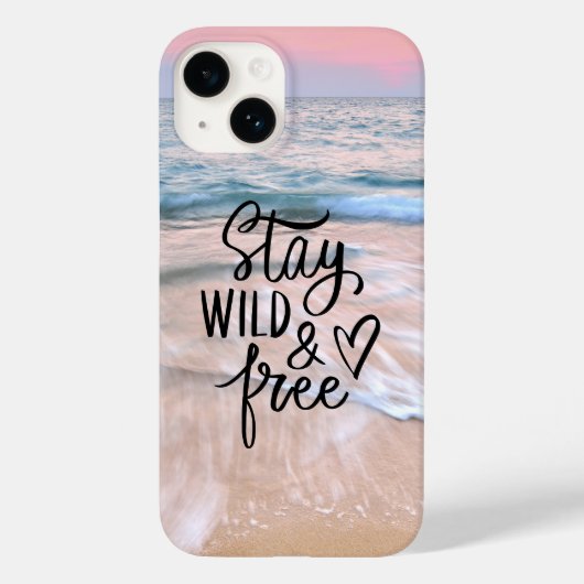 frei bleibe | Zitat zur Beach-Fotografie Case-Mate iPhone Hülle (Rückseite)