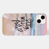 frei bleibe | Zitat zur Beach-Fotografie Case-Mate iPhone Hülle (Rückseite (Horizontal))