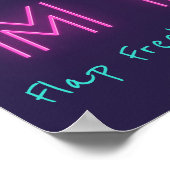 Frei dein Mind-freies Flamingo Inspo Poster (Ecke)