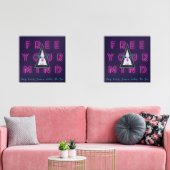 Frei dein Mind-freies Flamingo Inspo Poster Bilderwand Sets (Wohnzimmer)
