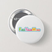 Frei deinen Geist Button (Vorne & Hinten)