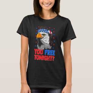 Frei die amerikanische Flagge des Adlers Mullet 4 T-Shirt