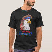 Frei die amerikanische Flagge des Adlers Mullet 4 T-Shirt (Vorderseite)