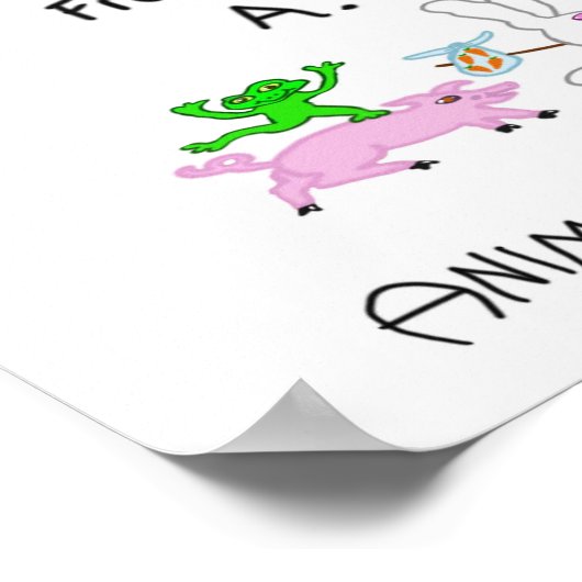 Frei die Tiere A.L.F! Poster (Ecke)